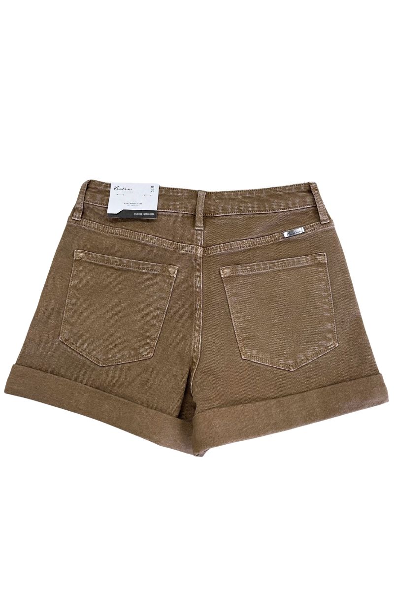 Kancan High Rise Mocha Mom Shorts