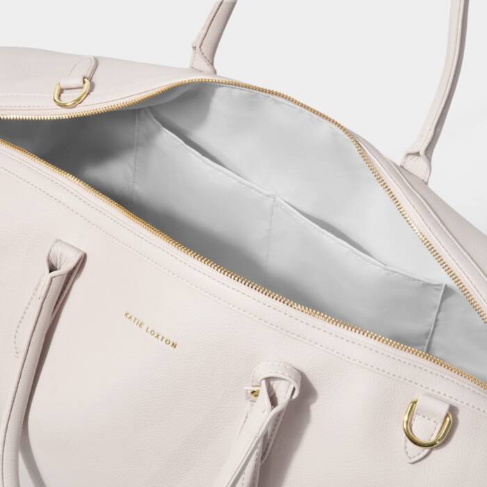 Katie Loxton Oxford Weekender Carryall Bag In Off White