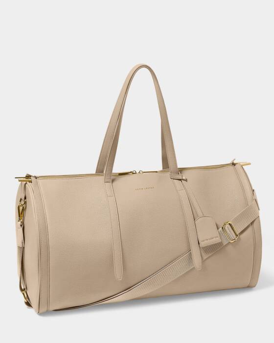 Katie Loxton Fold Out Garment Weekend Bag- Light Taupe