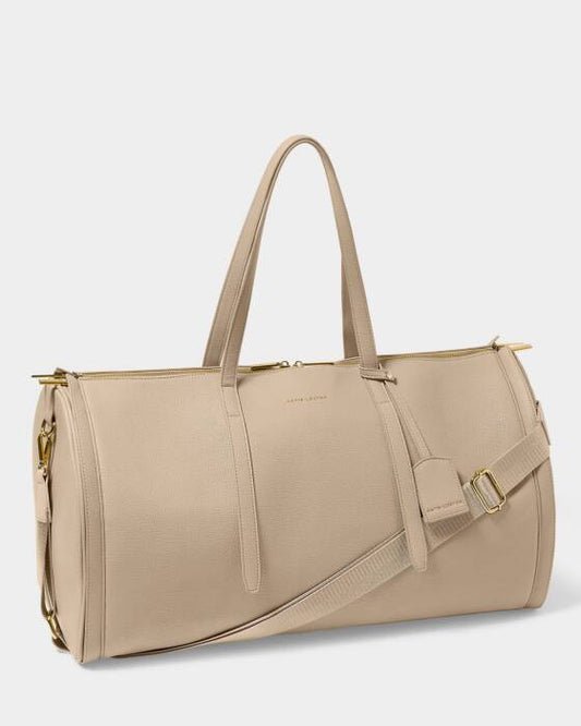 Katie Loxton Fold Out Garment Weekend Bag- Light Taupe