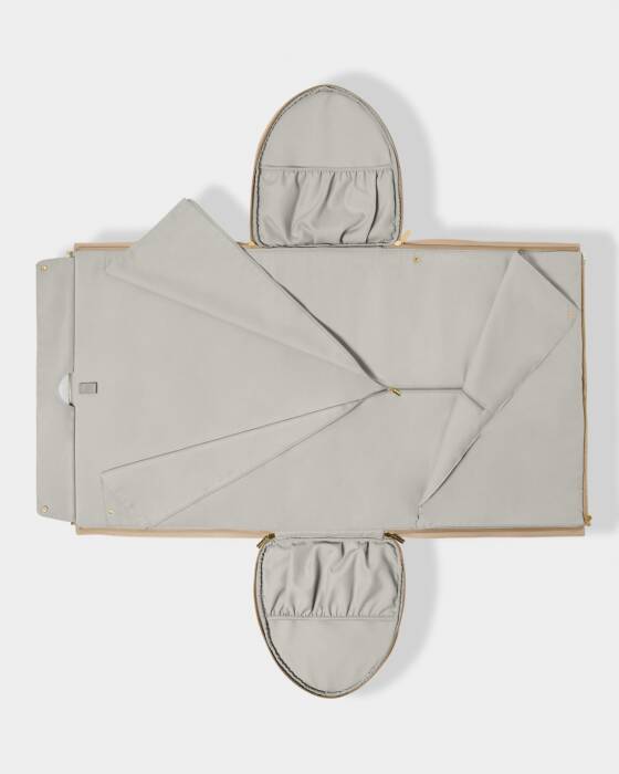 Katie Loxton Fold Out Garment Weekend Bag- Light Taupe