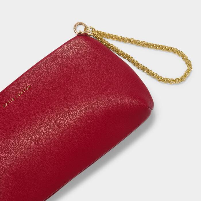 Katie Loxton Margot Clutch- Garnet Red