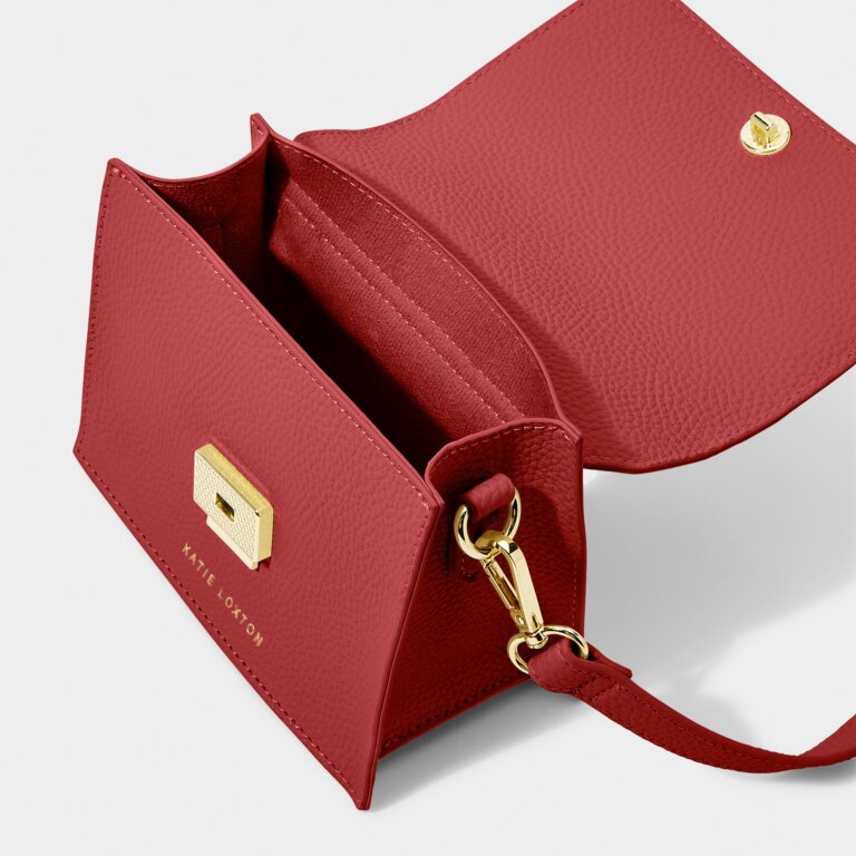 Katie Loxton Orla Mini Crossbody Bag- Garnet Red