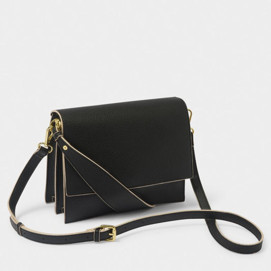 Katie Loxton Orla Divided Crossbody Bag- Black