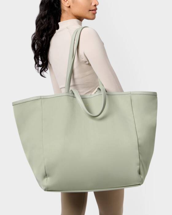 Katie Loxton Nylon -Luxe Oversized Tote Bag- Matcha Green