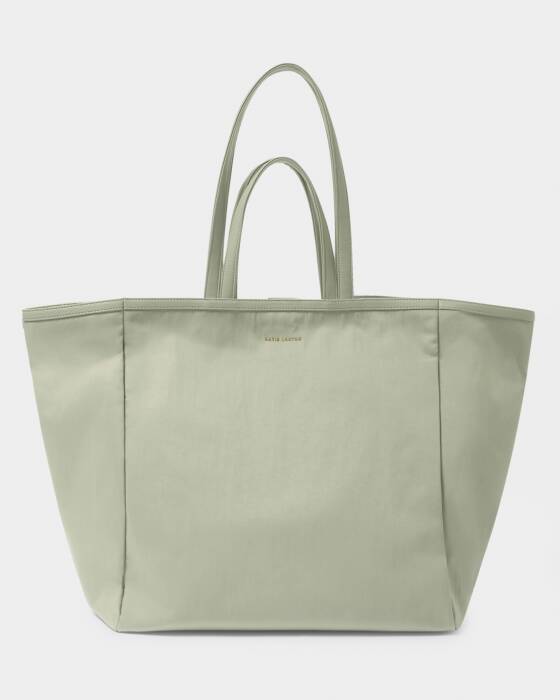 Katie Loxton Nylon -Luxe Oversized Tote Bag- Matcha Green
