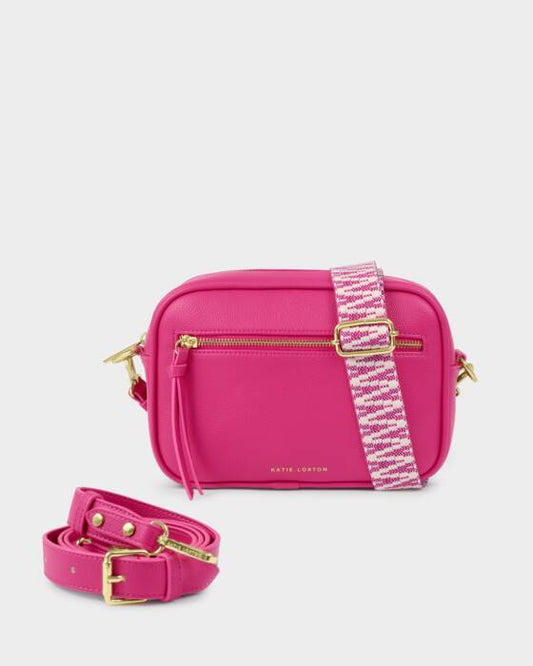 Katie Loxton Hallie Crossbody Bag in Fuchsia