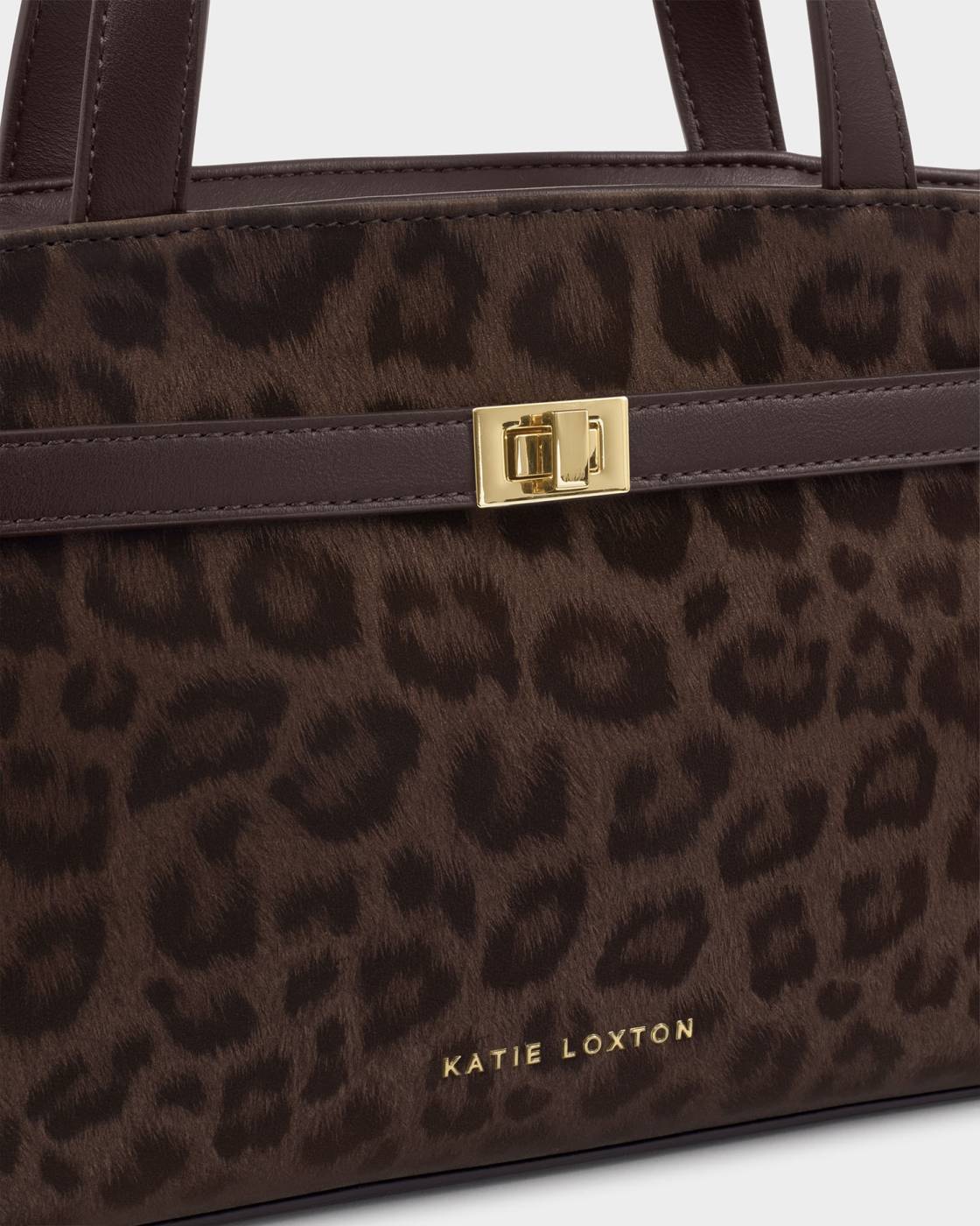 Katie Loxton Leopard Orin Top Handle Crossbody Bag