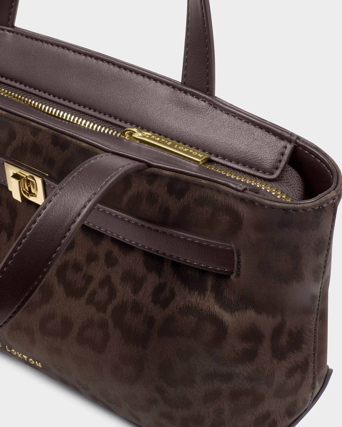 Katie Loxton Leopard Orin Top Handle Crossbody Bag