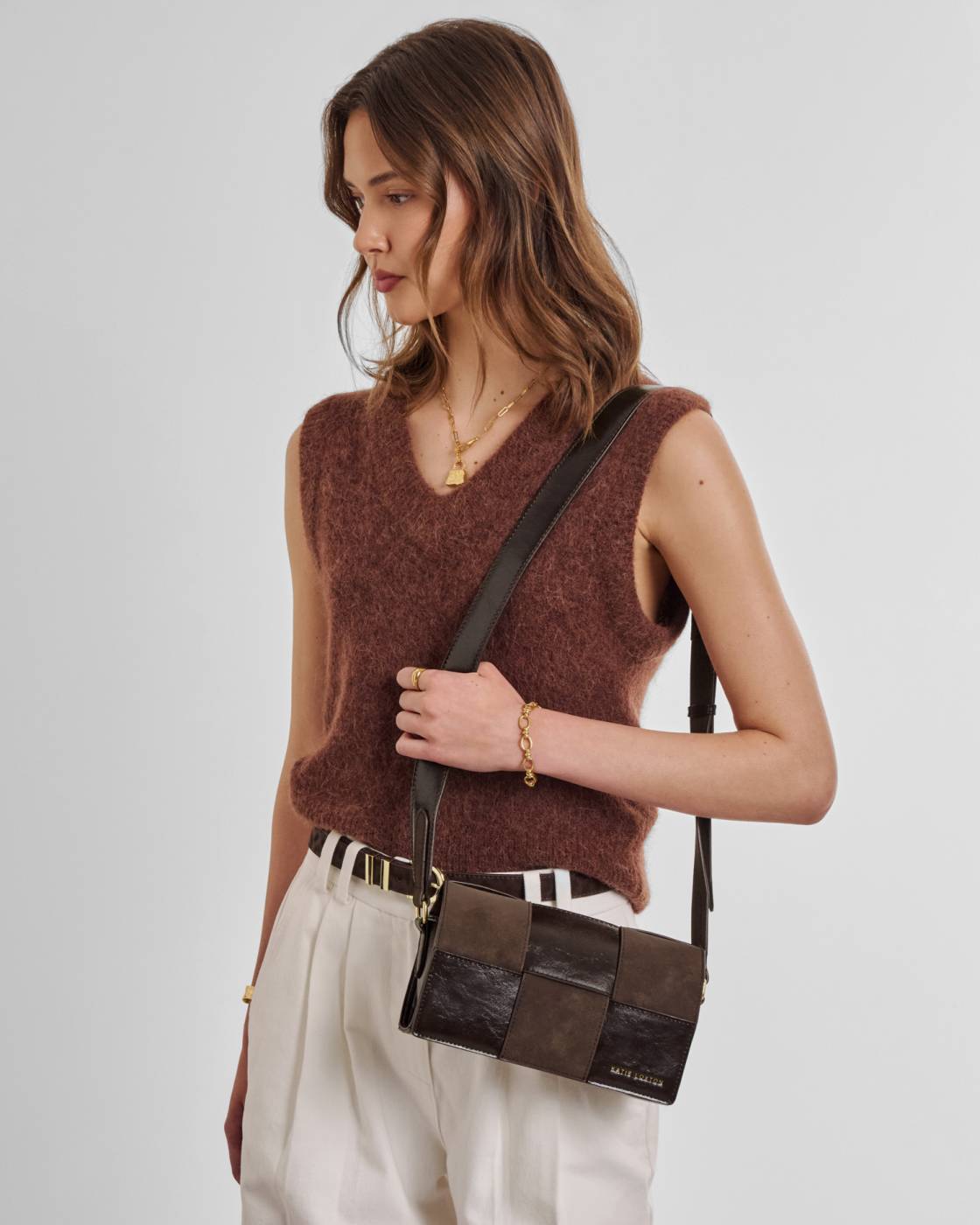 Katie Loxton Taya Suedette Crossbody Bag