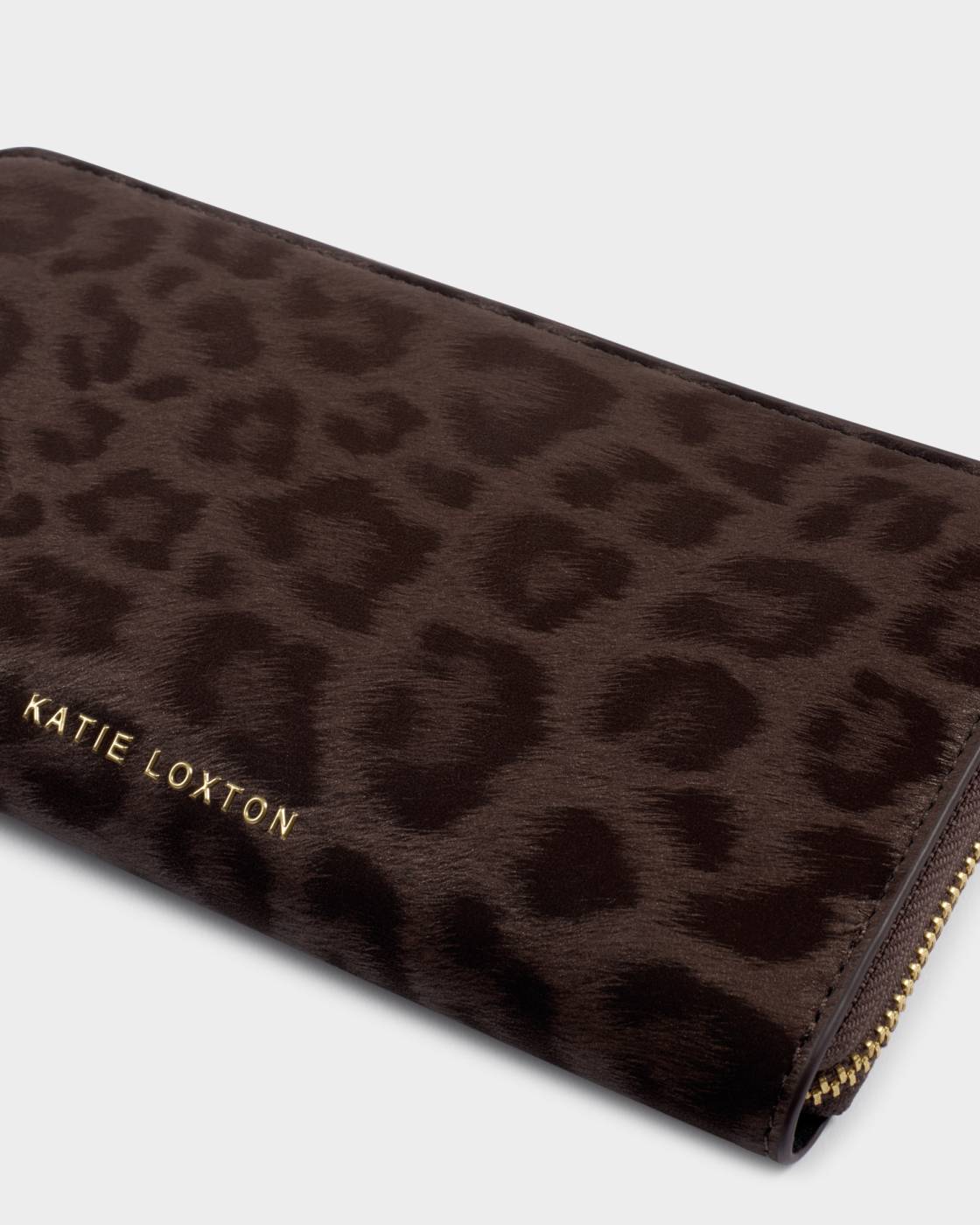 Katie Loxton Large Chocolate Leopard Wallet