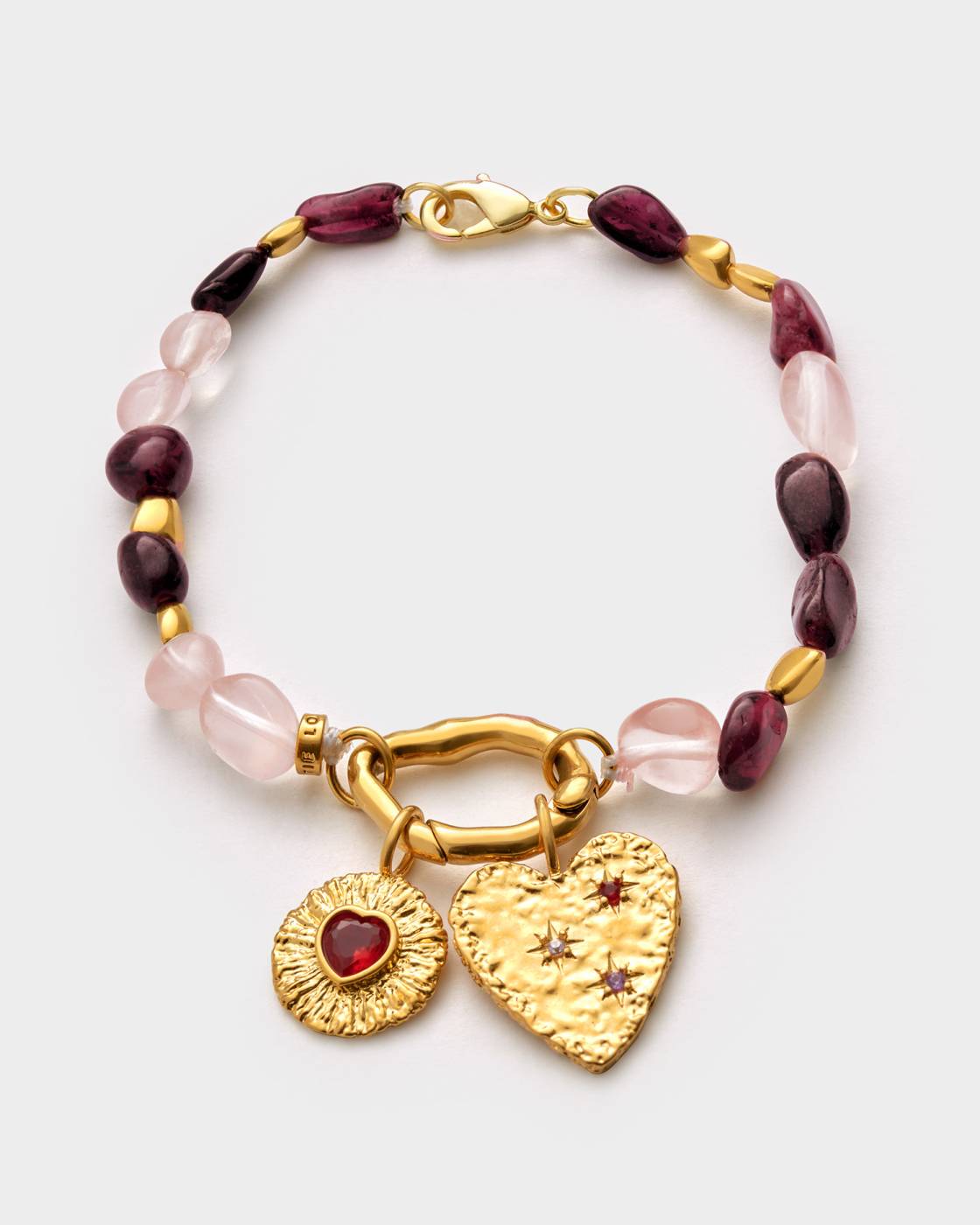 Katie Loxton Cherie Pink Solesi Waterproof Gold Bracelet
