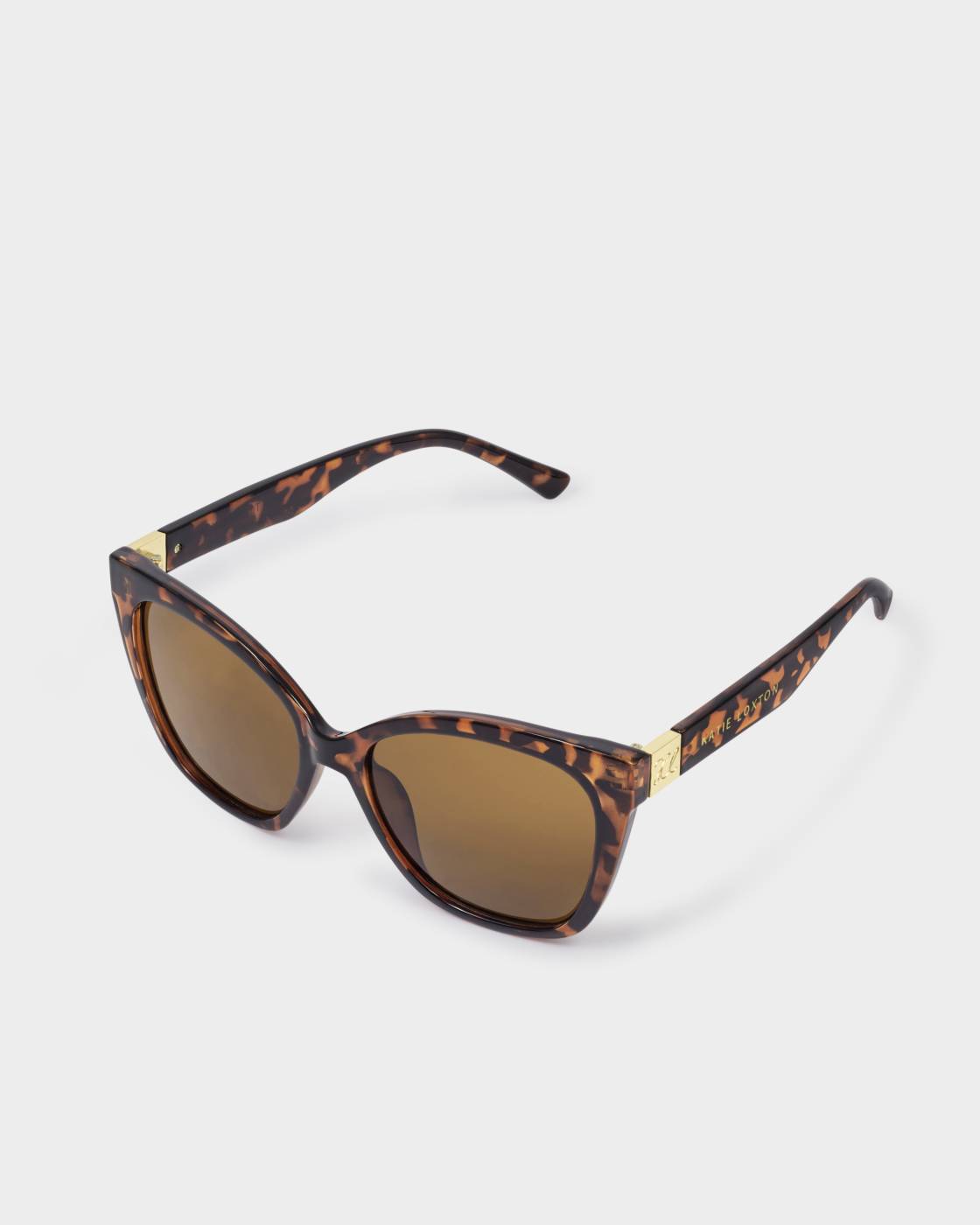 Katie Loxton Mykonos Oversized Cat-Eye Sunglasses- Dark Tortoiseshell
