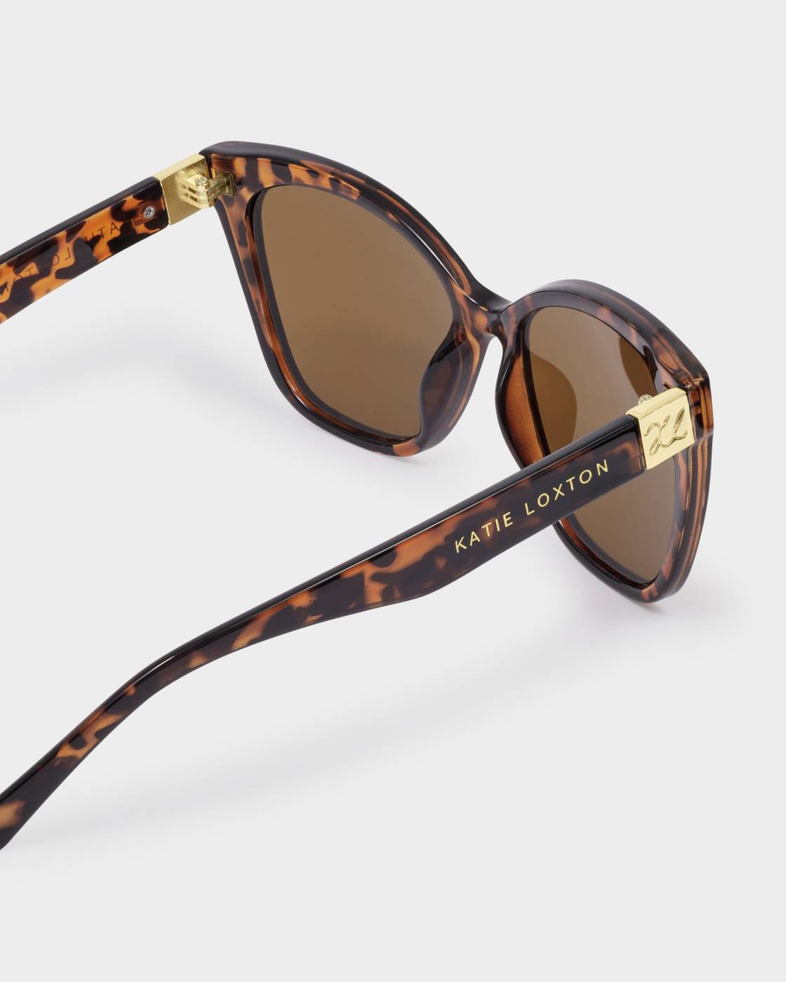 Katie Loxton Mykonos Oversized Cat-Eye Sunglasses- Dark Tortoiseshell