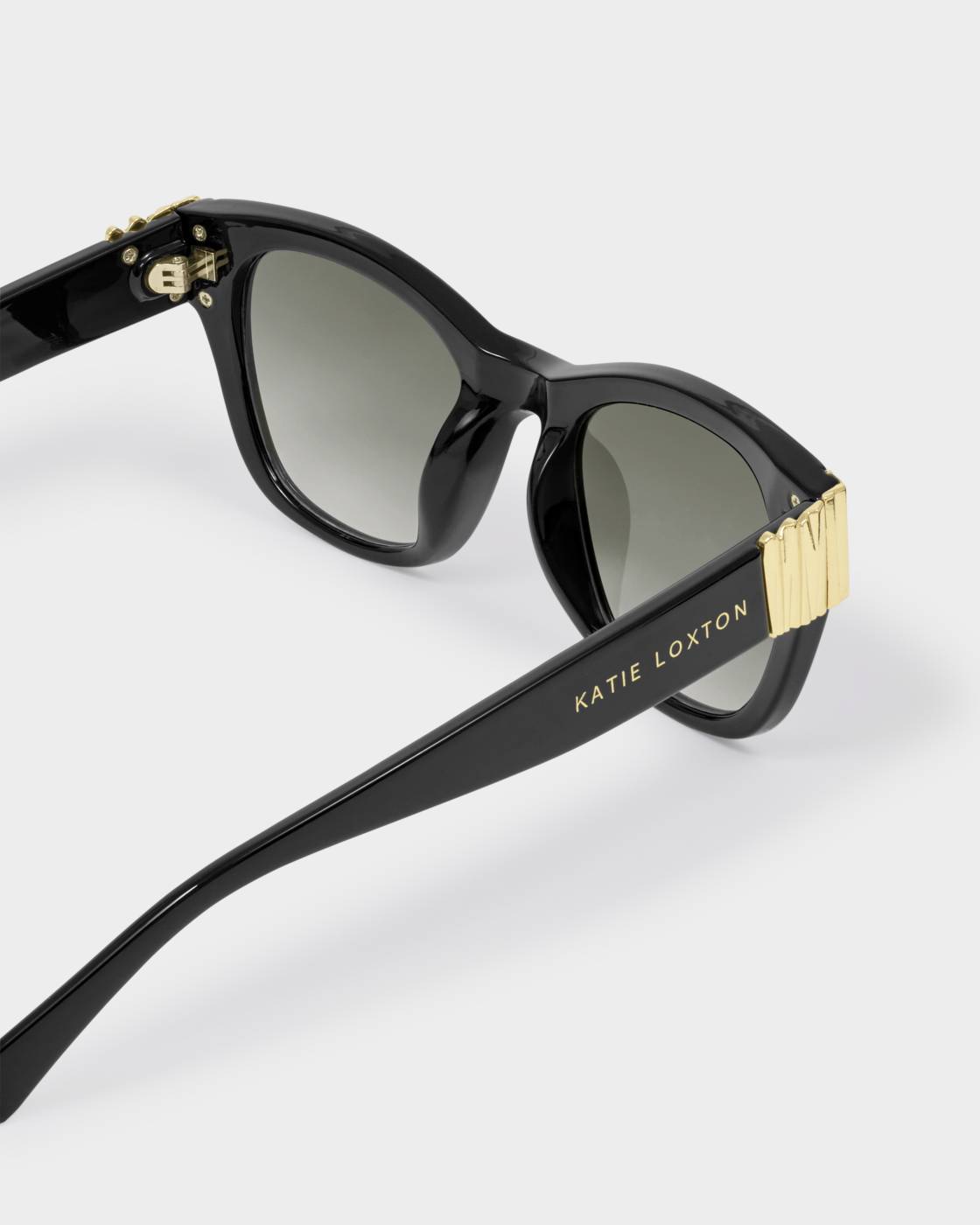 Katie Loxton Seychelles Round Cat-Eye Sunglasses- Black