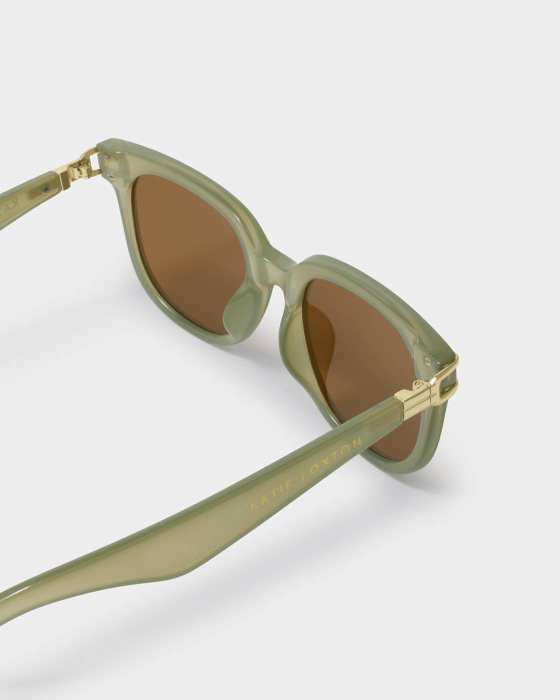 Katie Loxton Frosted Green Manhattan Square Sunglasses