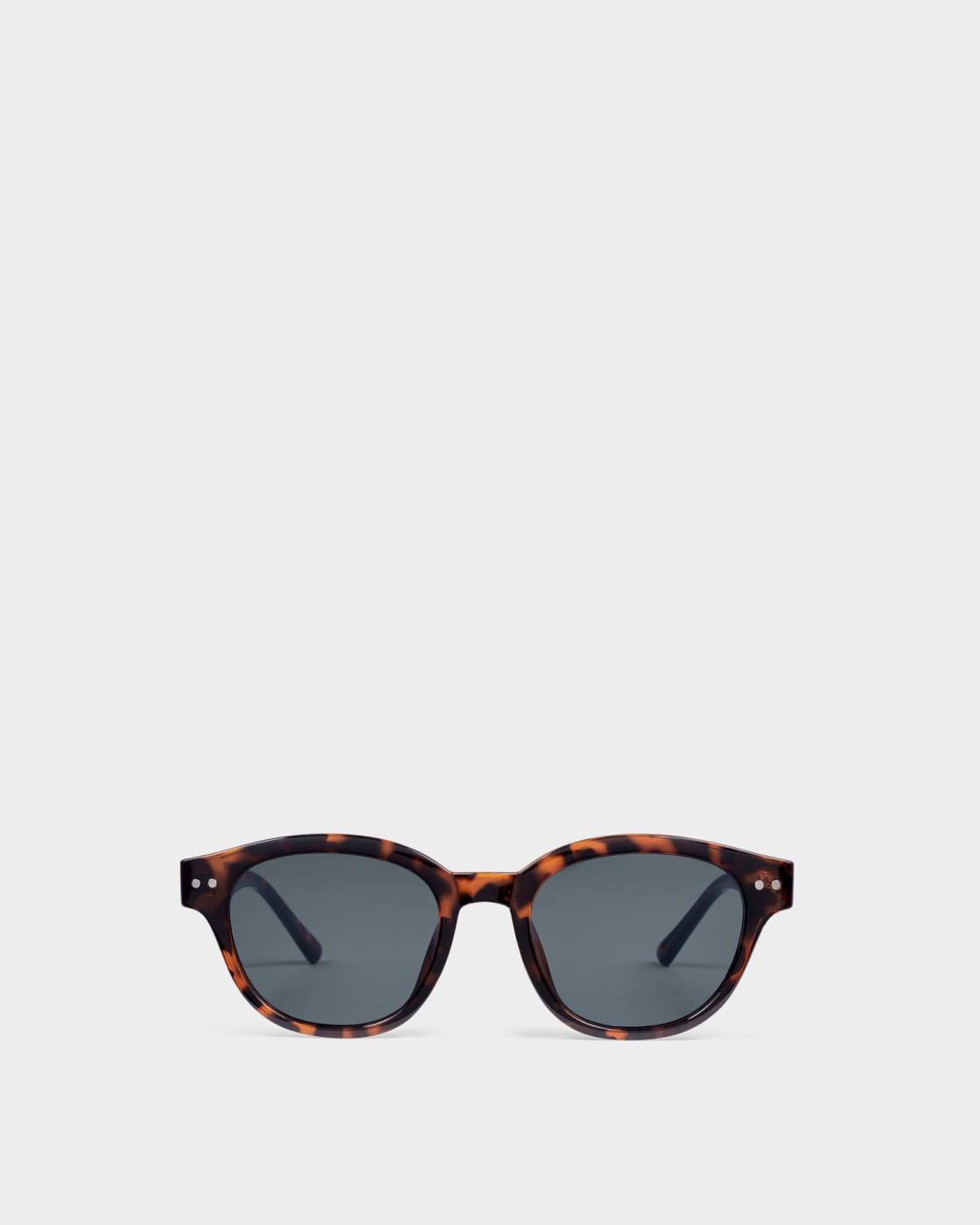Katie Loxton Bologna Round Square Sunglasses- Dark Tortoiseshell