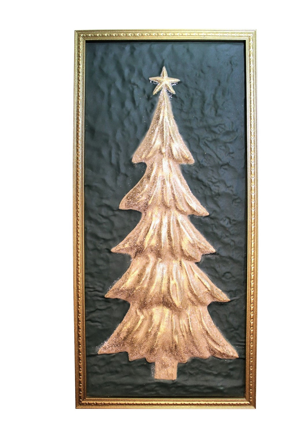 Framed Molded Metal Tree Wall Decor