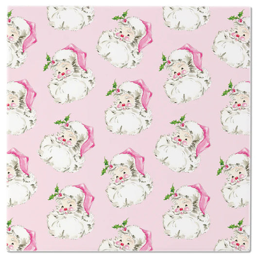 Pink Santa Trivet
