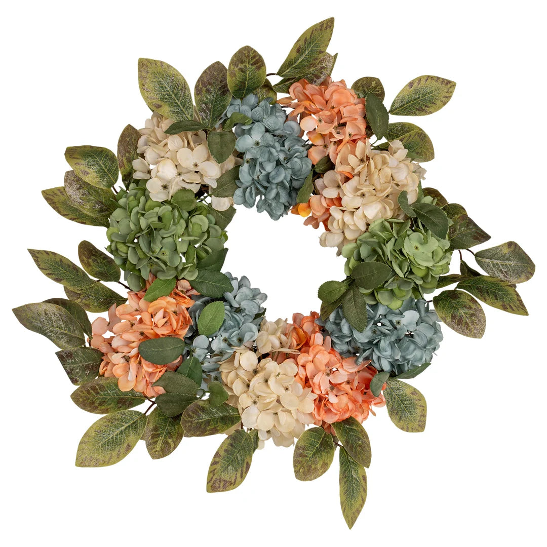 Fall Blue Hydrangea 22" Wreath