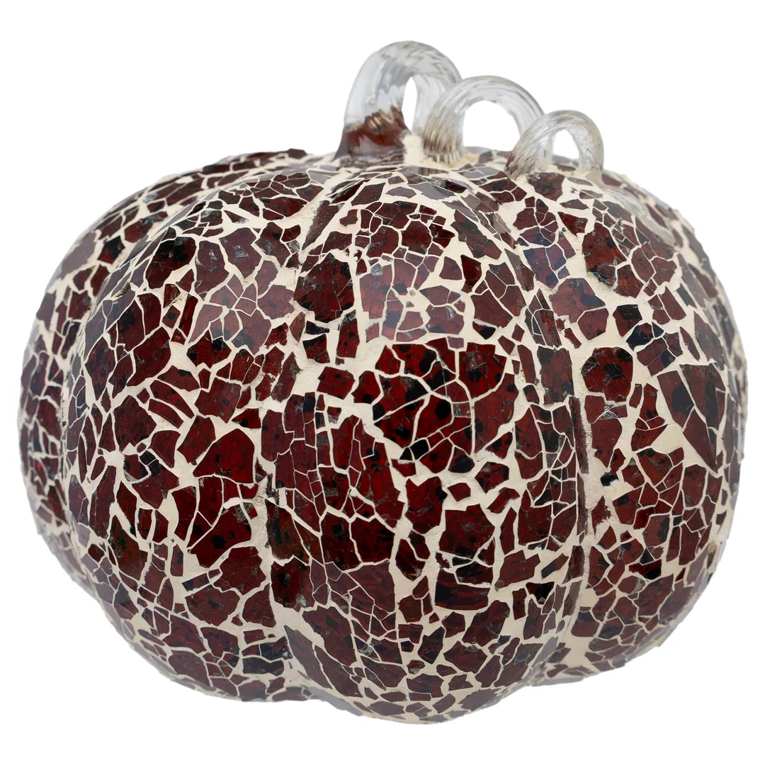 Mosaic Glass Pumpkin Large