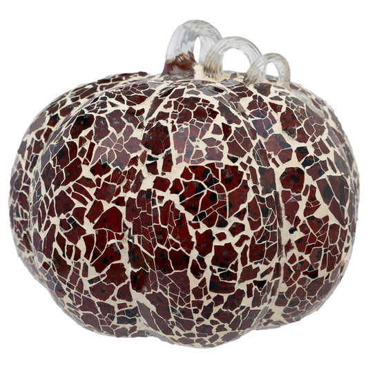Mosaic Glass Pumpkin Large