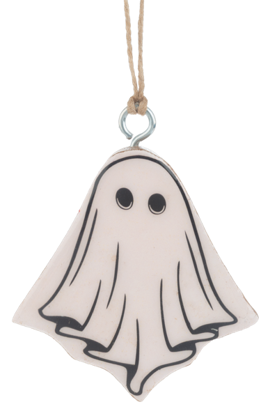 Assorted Mini Wooden Ghost Ornaments