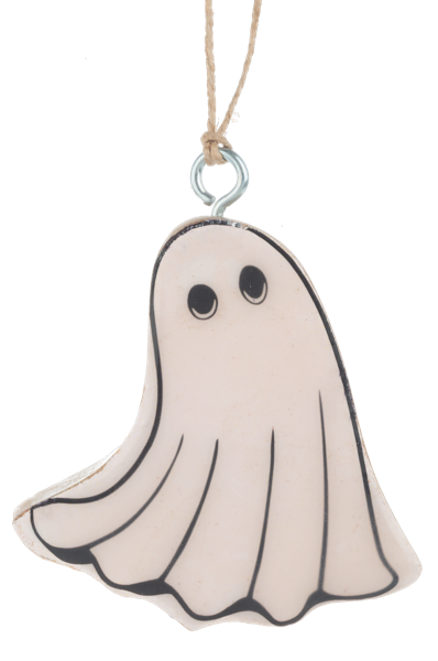 Assorted Mini Wooden Ghost Ornaments