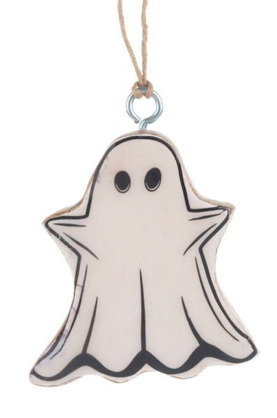 Assorted Mini Wooden Ghost Ornaments