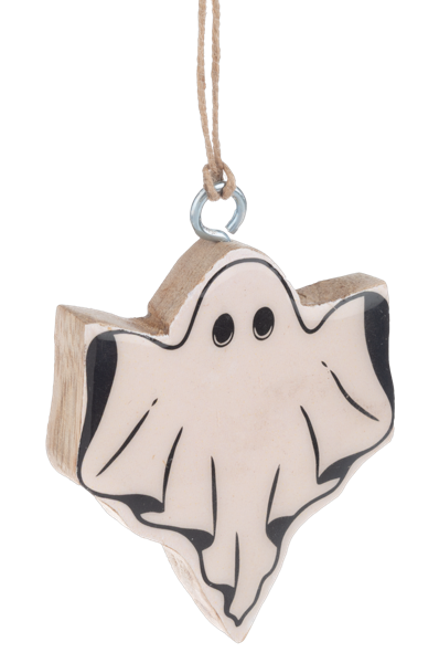 Assorted Mini Wooden Ghost Ornaments