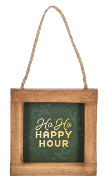 Framed Holiday Message Ornaments