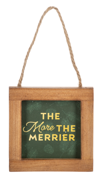 Framed Holiday Message Ornaments