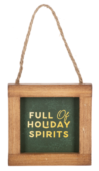 Framed Holiday Message Ornaments