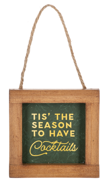 Framed Holiday Message Ornaments