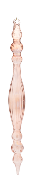 Champagne Colored Icicle Drop Ornaments