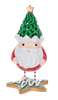 Frosted Santa Figurines