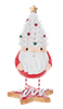 Frosted Santa Figurines