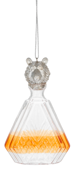 Bottle w/Animal Stopper Ornaments