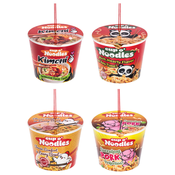 Holiday Ramen Noodle Ornaments