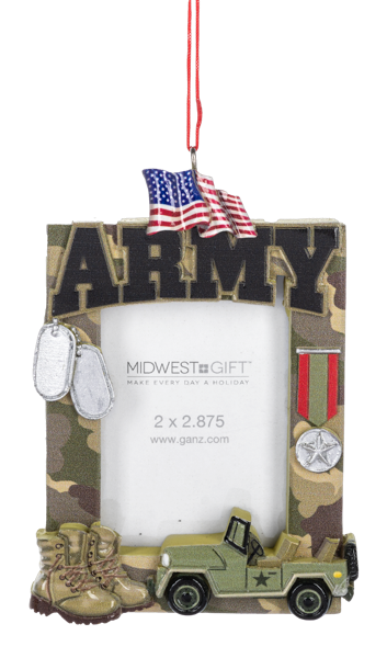 Military 2x2.875 Frame Ornaments