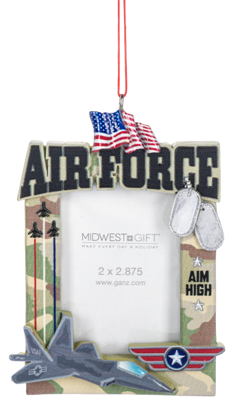 Military 2x2.875 Frame Ornaments