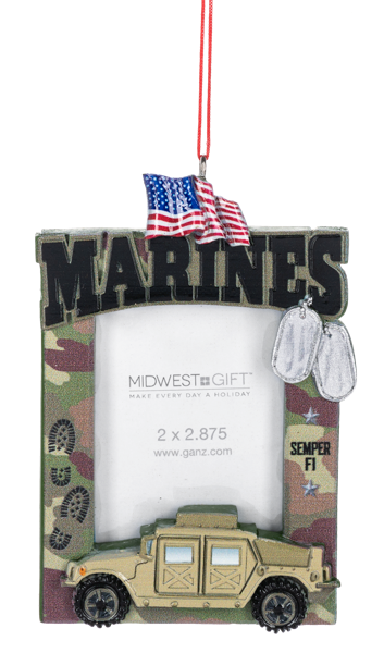 Military 2x2.875 Frame Ornaments