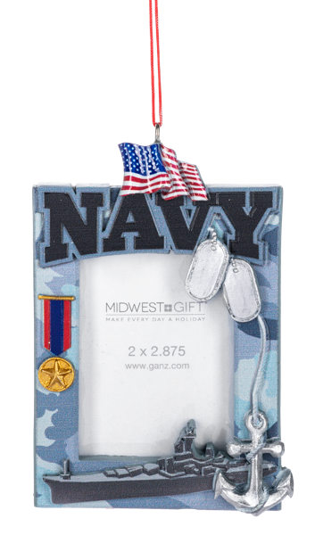 Military 2x2.875 Frame Ornaments
