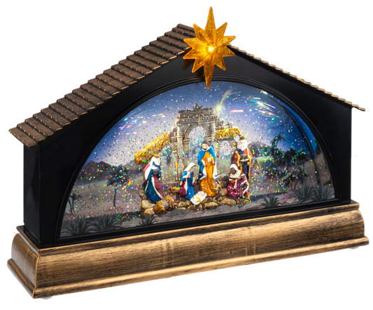 LED Light Up Shimmer Nativity Scene Figurine