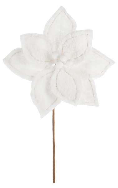 Sherpa Poinsettia Pick
