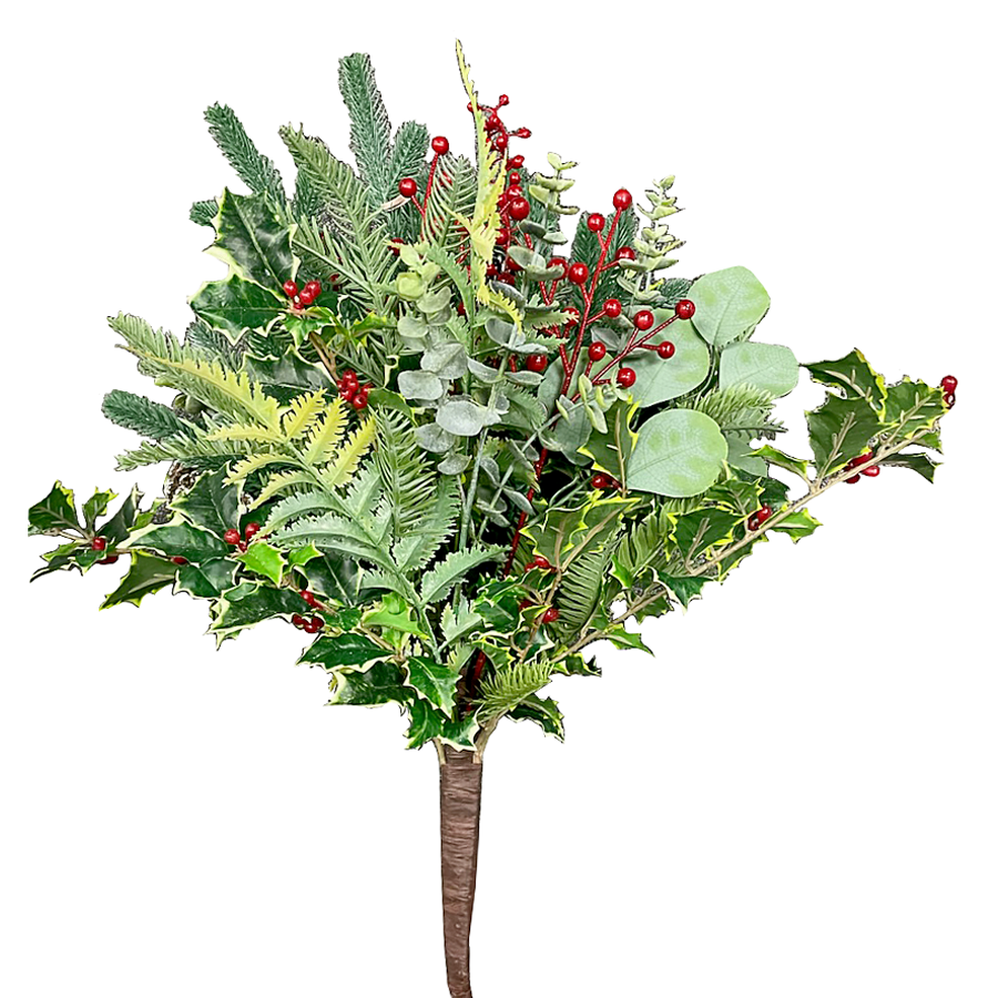 27" Large Mix Holly Pine Bush