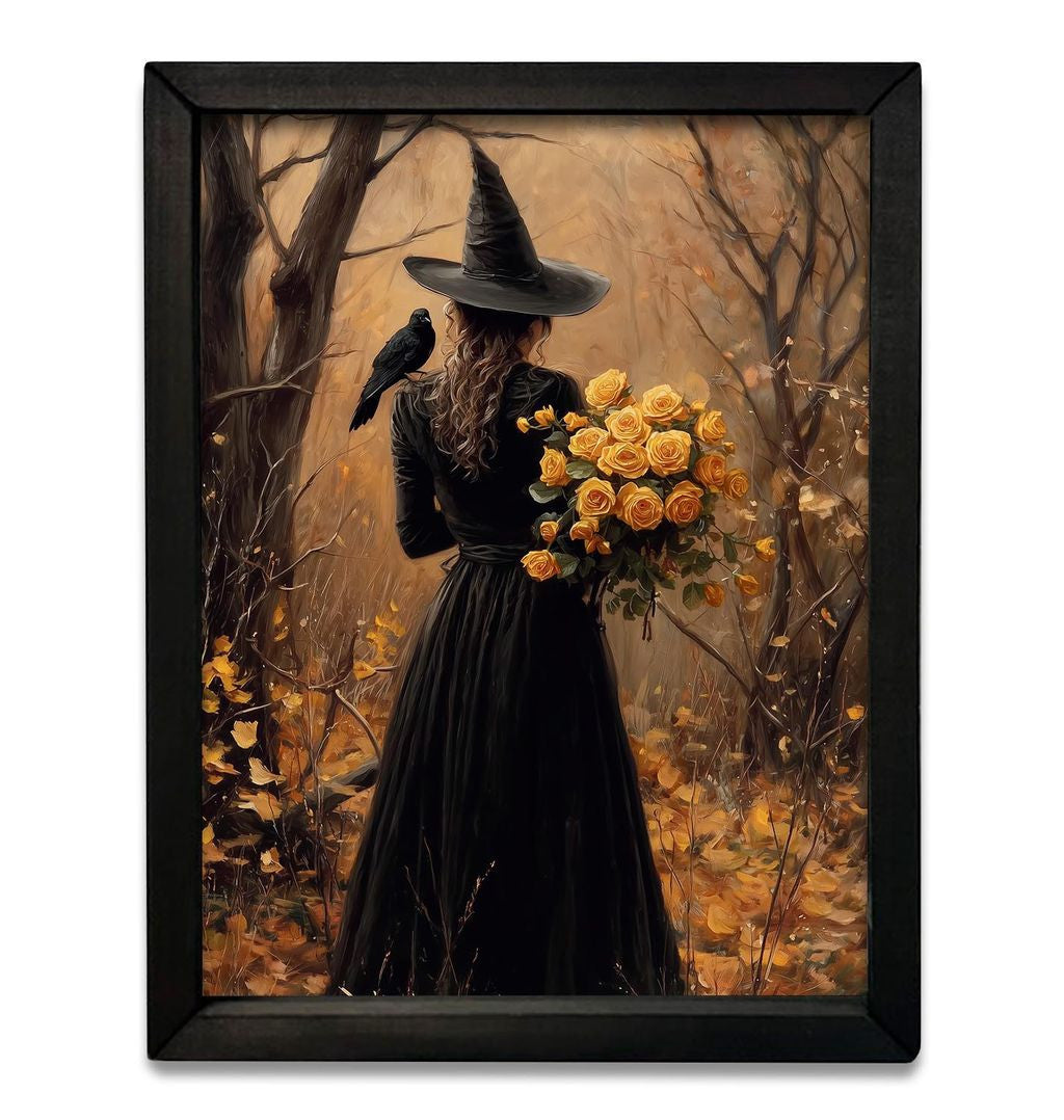 Golden Rose Witch Box Frame- 12x16