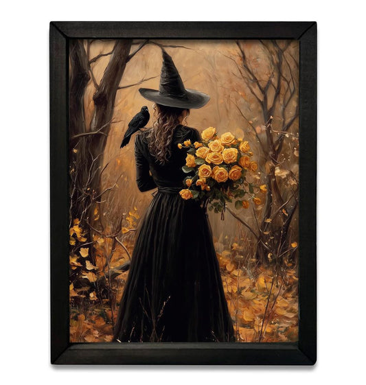 Golden Rose Witch Box Frame- 12x16