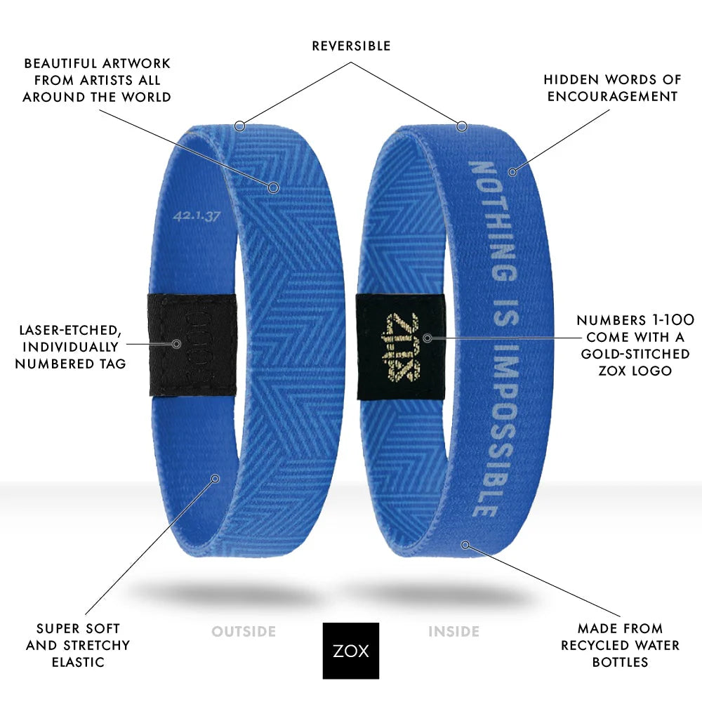 ZOX Nothing Is Impossible Interactive Bible Verse Bracelet