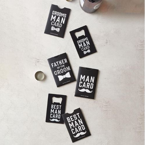 Wedding Man Card Bottle Opener